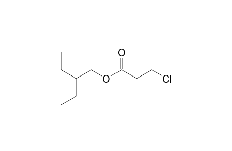 3-chloropropionic acid, 2-ethylbutyl ester