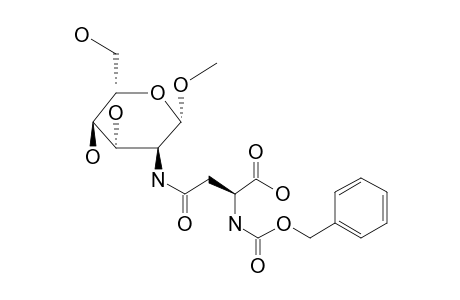 Methyl N-(N-benzyloxycarbonyl-beta-L-aspartyl)-beta-D-glucosaminide