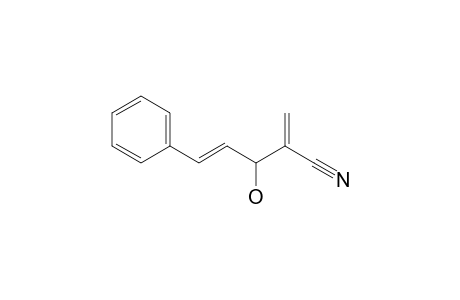 (E)-2-methylidene-3-oxidanyl-5-phenyl-pent-4-enenitrile