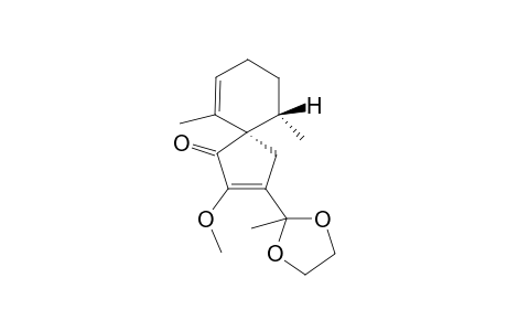 (5R*,10S*)-2-Methoxy-6,10-dimethyl-3-[1,1-(ethylidenedioxy)ethyl]spiro[4.5]deca-2,6-dien-1-one