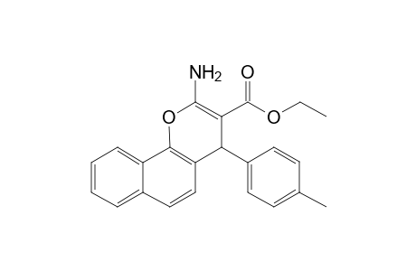 2-AMINO-3-ETHOXYCARBONYL-4-(PARA-METHYLPHENYL)-4H-NAPHTHO-[1.2-B]-PYRAN