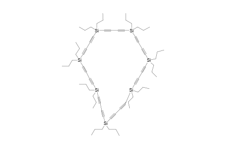 Cyclo(dipropylsilabutadiyne)heptamer