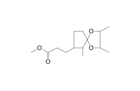 Propanoic acid, 3-(2,3,6-trimethyl-1,4-dioxaspiro[4.4]non-7-yl)-, methyl ester