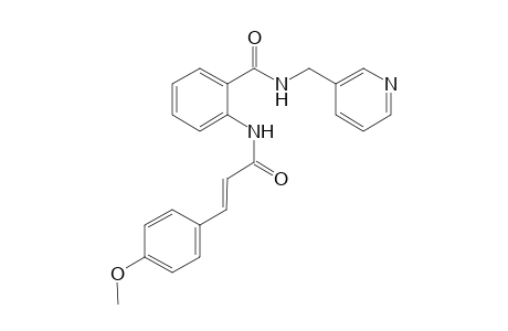 benzamide, 2-[[(2E)-3-(4-methoxyphenyl)-1-oxo-2-propenyl]amino]-N-(3-pyridinylmethyl)-