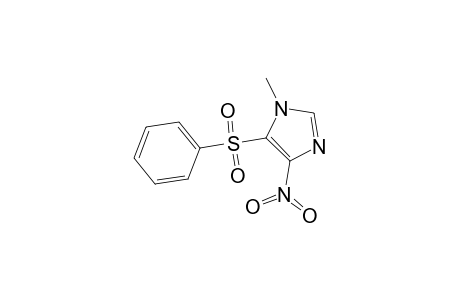 1-Methyl-4-nitro-5-(phenylsulfonyl)imidazole