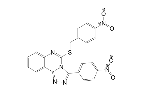 [1,2,4]triazolo[4,3-c]quinazoline, 3-(4-nitrophenyl)-5-[[(4-nitrophenyl)methyl]thio]-