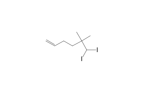 6,6-Diiodo-5,5-dimethyl-1-hexene