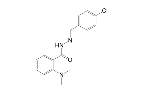 N,N-dimethylanthranilic acid, (p-chlorobenzylidene)hydrazide