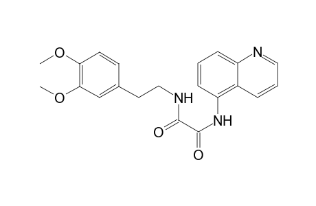 N~1~-[2-(3,4-dimethoxyphenyl)ethyl]-N~2~-(5-quinolinyl)ethanediamide