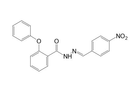 o-phenoxybenzoic acid, (p-nitrobenzylidene)hydrazide