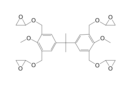 Epoxyether based on 3,5,3',5'-tetrahydroxymethylbisphenol a dimethyl ether and glycidol