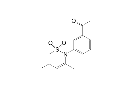 3'-(3,5-dimethyl-2H-1,2-thiazin-2-yl)acetophenone, S,S-dioxide
