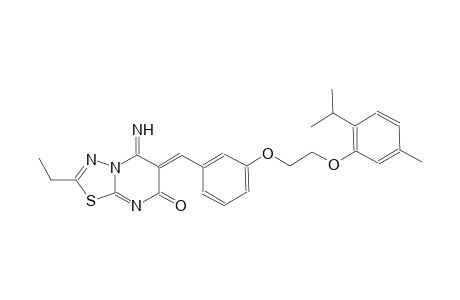 (6Z)-2-ethyl-5-imino-6-{3-[2-(2-isopropyl-5-methylphenoxy)ethoxy]benzylidene}-5,6-dihydro-7H-[1,3,4]thiadiazolo[3,2-a]pyrimidin-7-one