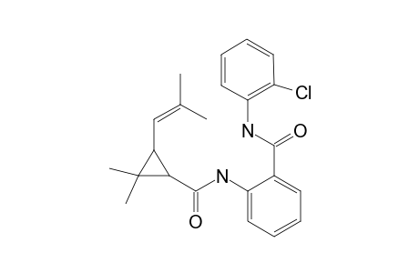 Benzamide, N-(2-chlorophenyl)-2-[[[2,2-dimethyl-3-(2-methyl-1-propenyl)cyclopropyl]carbonyl]amino]-