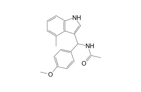 N-[(4-Methyl-1H-indol-3-yl)(4-methoxyphenyl)methyl]acetamide