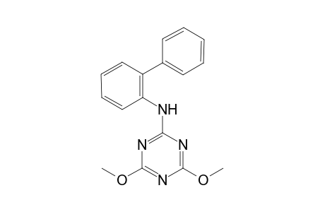 1,3,5-Triazin-2-amine, 4,6-dimethoxy-N-(2-biphenyl)-