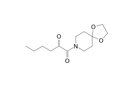 1-(1,4-Dioxa-8-azaspiro[4.5]decan-8-yl)hexane-1,2-dione