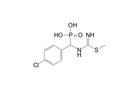 {p-chloro-alpha-{[1-(methylthio)formimidoyl]amino}benzyl}phosphonic acid