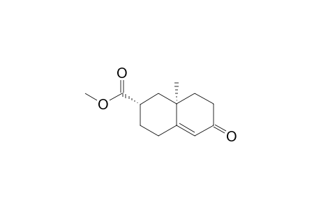 METHYL-(2R*,8AS*)-1,2,3,4,6,7,8,8A-OCTAHYDRO-8A-METHYL-6-OXONAPHTHALENE-2-CARBOXYLATE