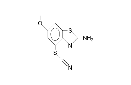 2-Amino-6-methoxy-4-thiocyanato-benzothiazole
