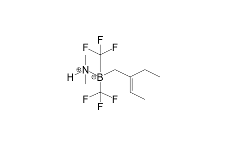 Dimethylamine(N-B)(2-ethyl-2-buten-1-yl)bis(trifluoromethyl)borane