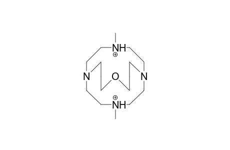 12,17-Dimethyl-5-oxa-1,9,12,17-tetraaza-bicyclo(7.5.5)nonadecane dication