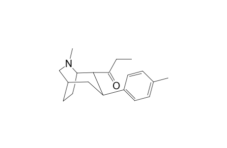 6-Methyl-4.alpha.-propionyl-3.beta.-p-tolyl-6-azabicyclo[3.2.2]nonane