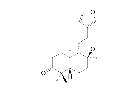 ENT-15,16-EPOXY-8-ALPHA-HYDROXY-9-ALPHA-H-LABDA-13(16),14-DIENE-3-ONE