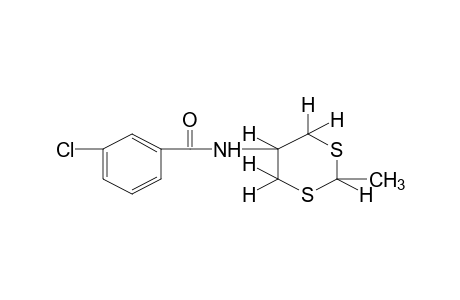 m-chloro-N-(2-methyl-m-dithian-5-yl)benzamide