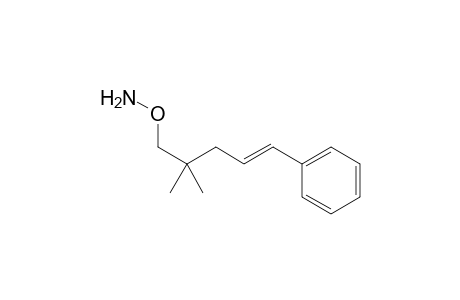 (E)-O-(2,2-Dimethyl-5-phenylpent-4-en-1-yl)hydroxylamine