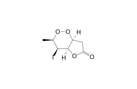 (+-)-(3R,4R,4aR,7aS)-4-Iodo-3-methyl-tetrahydro-furo[3,2-c][1,2]dioxin-6-one