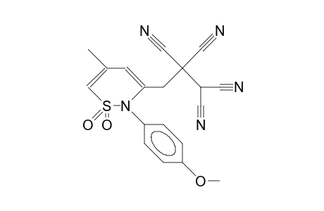 N-PARA-METHOXYPHENYL-2-METHYL-4-(3,3,2,2-TETRACYANOPROP-1-YL)-BUTA-1,3-DIEN-1,4-SULTAMEN