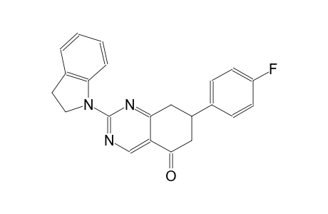 2-(2,3-dihydro-1H-indol-1-yl)-7-(4-fluorophenyl)-7,8-dihydro-5(6H)-quinazolinone