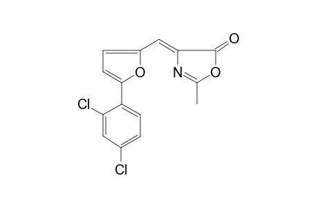 (4Z)-4-([5-(2,4-Dichlorophenyl)-2-furyl]methylene)-2-methyl-1,3-oxazol-5(4H)-one