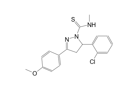 5-(2-chlorophenyl)-3-(4-methoxyphenyl)-N-methyl-4,5-dihydro-1H-pyrazole-1-carbothioamide