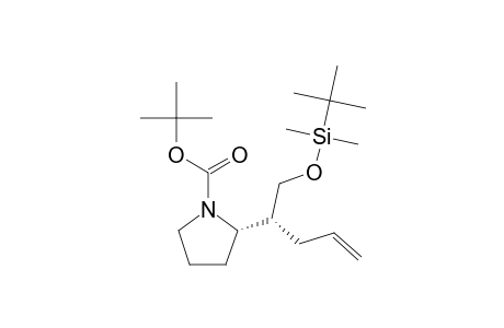 (2S,.beta.R)-1-(tert-Butoxycarbonyl)-O-(tert-butyldimethylsilyl)-.beta.-(prop-2-en-1-yl)pyrrolidine-2-ethanol