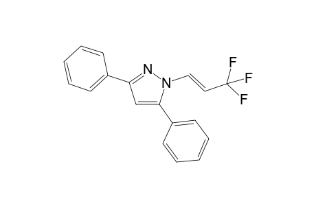 (E)-3,5-Diphenyl-1-(3,3,3-trifluoroprop-1-en-1-yl)-1H-pyrazole