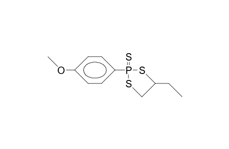 1,3,2-Dithiaphospholane, 4-ethyl-2-(4-methoxyphenyl)-, 2-sulfide