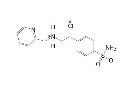 2-pyridinemethanaminium, N-[2-[4-(aminosulfonyl)phenyl]ethyl]-, chloride