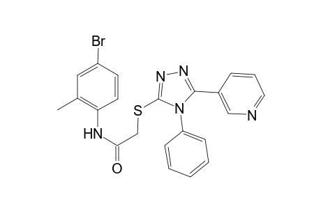 N-(4-bromo-2-methylphenyl)-2-{[4-phenyl-5-(3-pyridinyl)-4H-1,2,4-triazol-3-yl]sulfanyl}acetamide