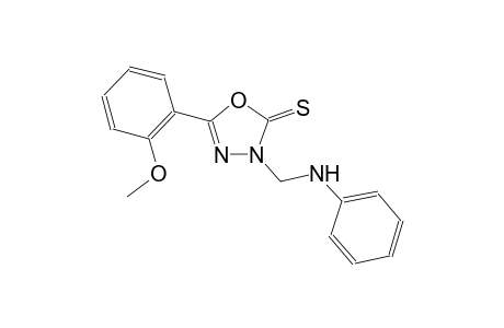 3-(Anilinomethyl)-5-(2-methoxyphenyl)-1,3,4-oxadiazole-2(3H)-thione