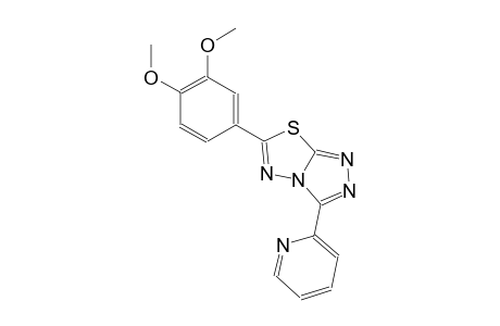 6-(3,4-dimethoxyphenyl)-3-(2-pyridinyl)[1,2,4]triazolo[3,4-b][1,3,4]thiadiazole