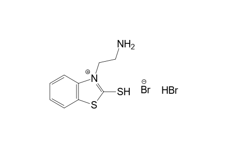 3-(2-AMINOETHYL)-2-MERCAPTOBENZOTHIAZOLIUM BROMIDE, HYDROBROMIDE