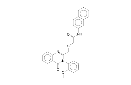 2-(([3-(2-Methoxyphenyl)-4-oxo-3,4-dihydro-2-quinazolinyl]methyl)sulfanyl)-N-(2-naphthyl)acetamide