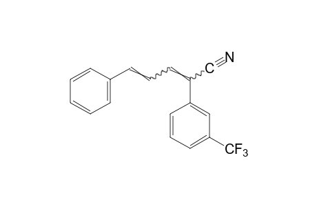 5-PHENYL-2-(alpha,alpha,alpha-TRIFLUORO-m-TOLYL)-2,4-PENTADIENENITRILE