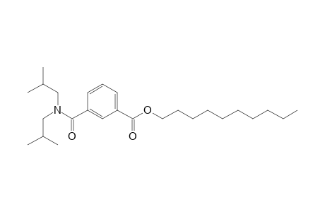 Isophthalic acid, monoamide, N,N-diisobutyl-, decyl ester