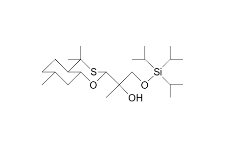 3(eq)-(2-Triisopropylsilyloxy-1(R)-hydroxy-1-methyl-ethyl)-5,5,9(eq)-trimethyl-2-oxa-4-thia-trans-bicyclo(4.4.0)decane