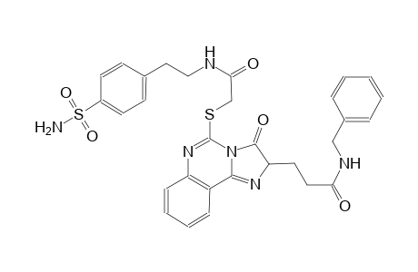 3-(5-{[2-({2-[4-(aminosulfonyl)phenyl]ethyl}amino)-2-oxoethyl]sulfanyl}-3-oxo-2,3-dihydroimidazo[1,2-c]quinazolin-2-yl)-N-