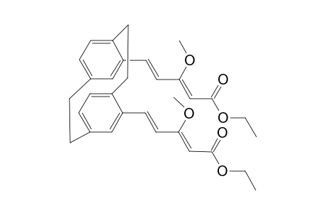 4,13-bis[4'-(Ethoxycarbonyl)-3'-methoxybuta-1',3'-dienyl]-[2.2]paracyclophane