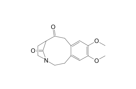 10,11-dimethoxy-1,4,5,6,7,8-hexahydro-3,6-methano-2H-3-benzazecine-7,13-dione